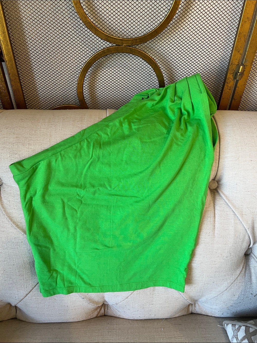Vibrant Green One-Shoulder Women’s Top